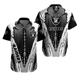 Las Vegas Raiders Monochromatic Rush Hawaiian Shirt