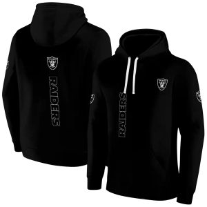 Las Vegas Raiders Monogram Pattern Black AOP Hoodie