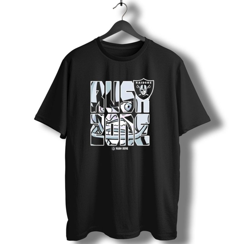 Las Vegas Raiders Nfl Rush Zone Cartoon Raiders Shield T Shirt 1 T Shirt 1