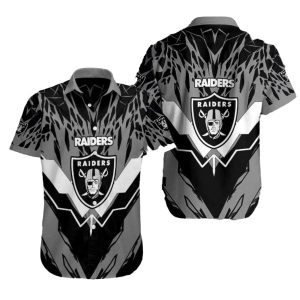 Las Vegas Raiders Night Lights Hawaiian Shirt