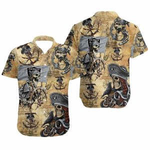Las Vegas Raiders Pirates Retro Hawaiian Shirt
