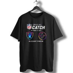 Las Vegas Raiders Pittsburgh Steelers Nfl Crucial Catch October 14 2024 Allegiant Stadium T-Shirt