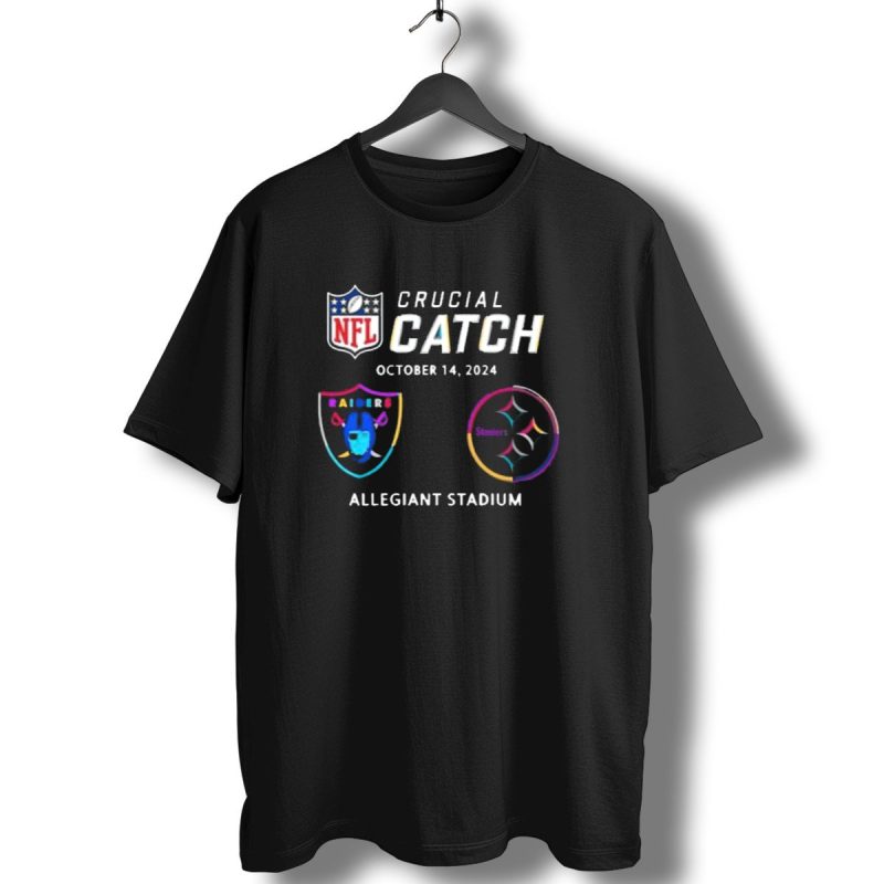 Las Vegas Raiders Pittsburgh Steelers Nfl Crucial Catch October 14 2024 Allegiant Stadium T Shirt 1 T Shirt 1