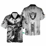 Las Vegas Raiders Punisher Skull Retro Hawaiian Shirt