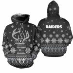 Las Vegas Raiders Reindeer Merry Christmas AOP Hoodie