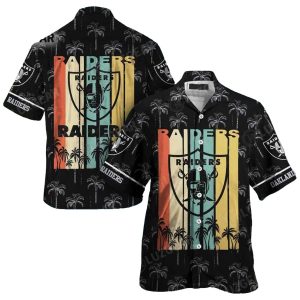 Las Vegas Raiders Retro Hawaiian Shirt