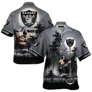 Las Vegas Raiders Sea Captain Mickey Funny Hawaiian Shirt