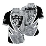 Las Vegas Raiders Shield Camo Pattern Hawaiian Shirt
