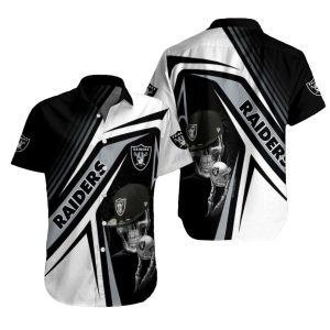 Las Vegas Raiders Skull With Hat Halloween Hawaiian Shirt