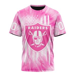 Las Vegas Raiders Special Pink Tie Dye AOP T-Shirt