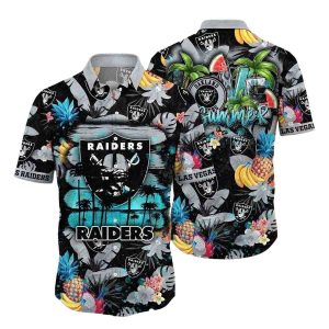 Las Vegas Raiders Summer Vibes Tropical Hawaiian Shirt