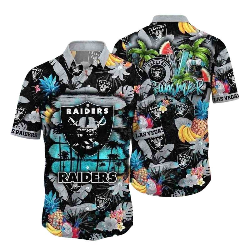 Las Vegas Raiders Summer Vibes Tropical Hawaiian Shirt 1