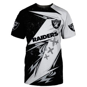 Las Vegas Raiders Thunder Graphic Gift For Fans AOP T-Shirt