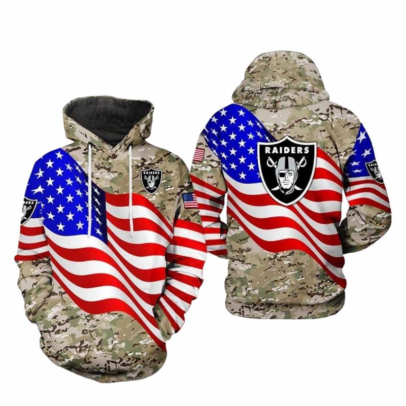 Las Vegas Raiders Us Flag Camo Veteran Aop Hoodie 1