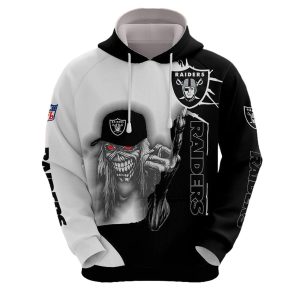 Las Vegas Raiders Ultra Death Graphic Gift For Halloween AOP Hoodie