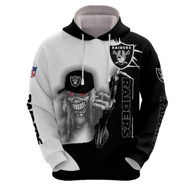 Las Vegas Raiders Ultra Death Graphic Gift For Halloween Aop Hoodie 1