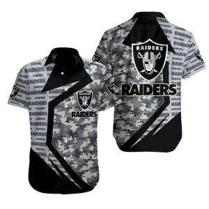 Las Vegas Raiders Urban Camo Hawaiian Shirt