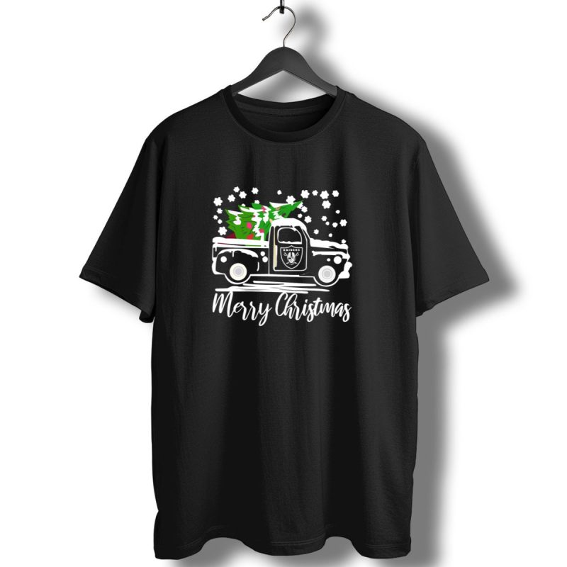 Las Vegas Raiders Vintage Car Merry Christmas Raiders T Shirt 1 T Shirt 1