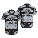 Las Vegas Raiders Vintage Graphic And Team Pride Hawaiian Shirt