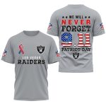 Las Vegas Raiders We Will Never Forget 9 11 Patriot Day AOP T-Shirt
