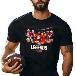 Legend San Francisco 49ers Dwight Clark Ronnie Lott Shirt