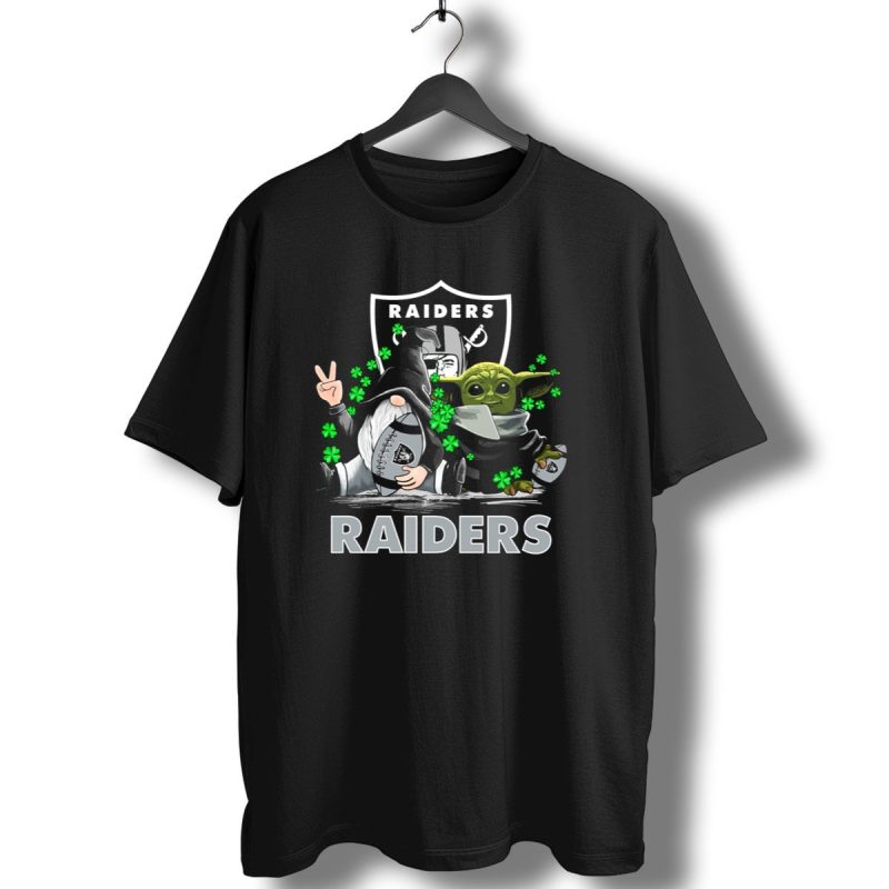 Leprechauns Gnomes Baby Yoda Hug Raiders Football Peace Shamrocks T Shirt 1 T Shirt 1