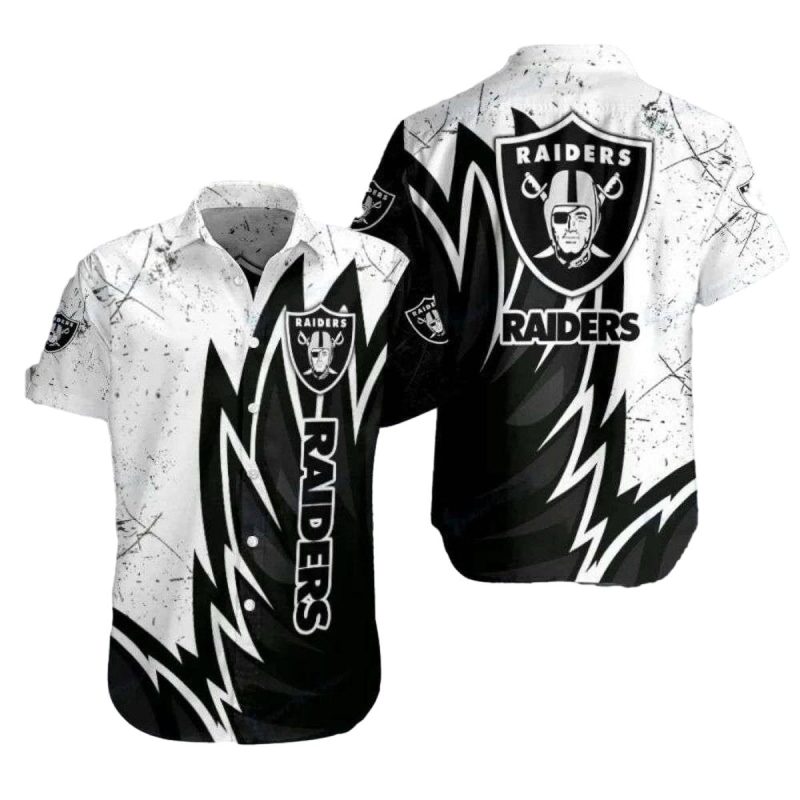 Lightning Strike Las Vegas Raiders Hawaiian Shirt 1