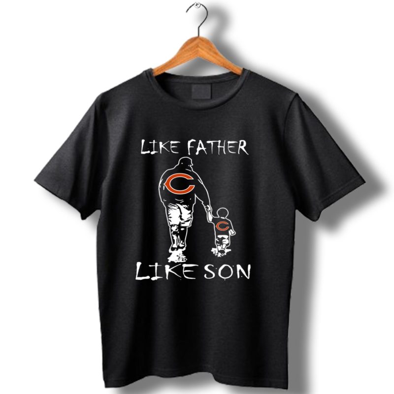 Like Father Like Son Chicago Bears Matching Outfits T Shirt 1 T Shirt 1