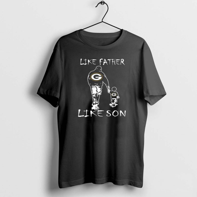 Like Father Like Son Green Bay Packers Fans T Shirt 1 1 T Shirt 1 1