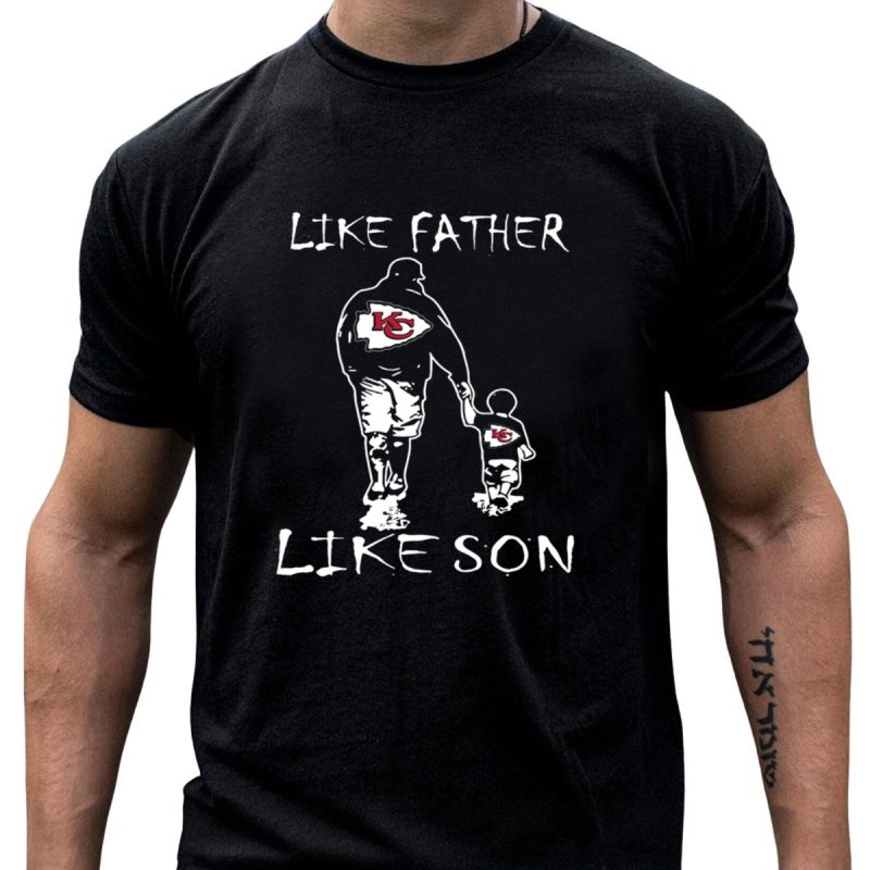 Like Father Like Son Kansas City Chiefs Walking Together T Shirt T Shirt 1 1