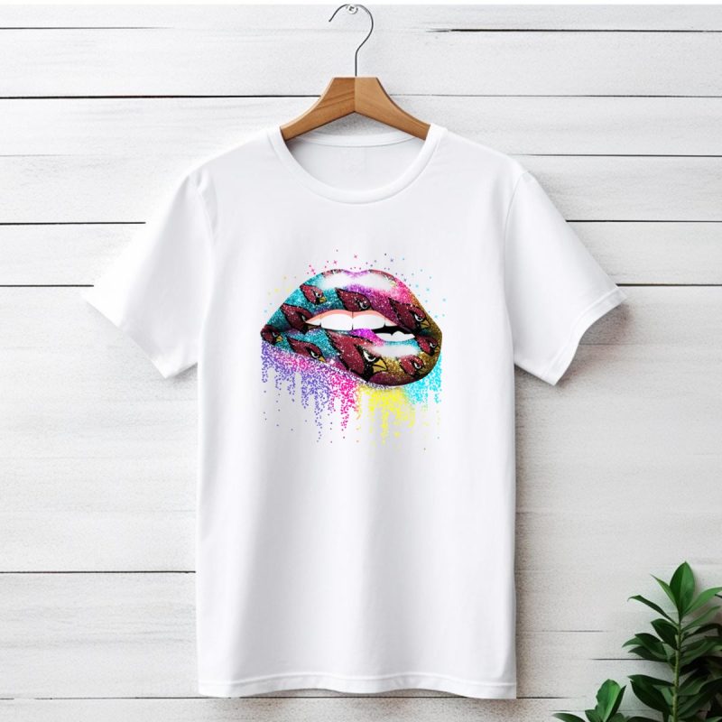 Lips Sparkle Glitter Arizona Cardinals T Shirt 1 T Shirt 1