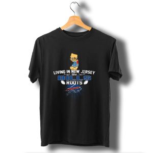 Living In New Jersey With Buffalo Bills Football Roots T-Shirt