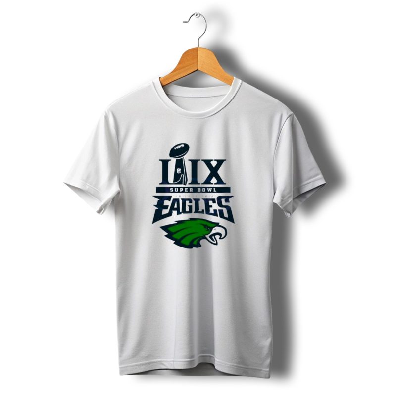 Lix Super Bowl Philadelphia Eagles Trophy And Logo T Shirt T Shirt 1 1