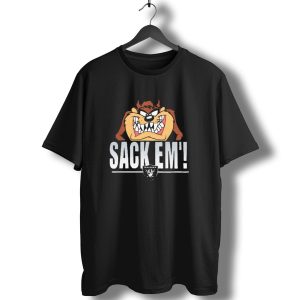 Looney Tunes Taz Sack Em Las Vegas Raiders Nfl T-Shirt