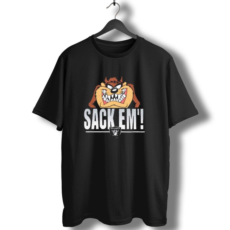 Looney Tunes Taz Sack Em Las Vegas Raiders Nfl T Shirt 1 T Shirt 1