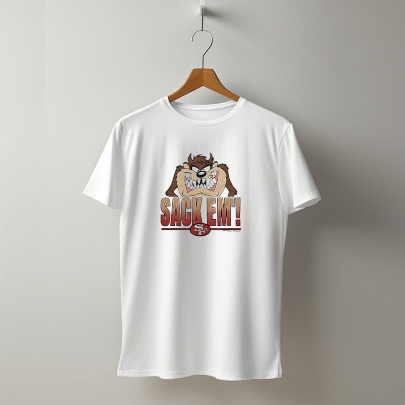 Looney Tunes Taz Sack Em San Francisco 49Ers Sf T Shirt T Shirt 1