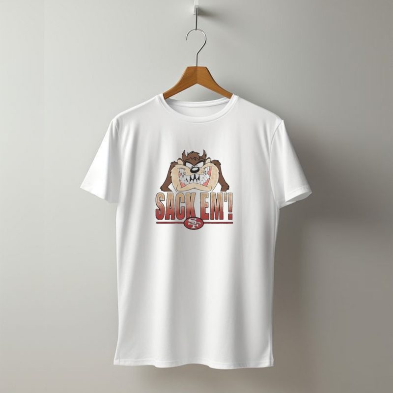 Looney Tunes Taz Sack Em Sf San Francisco 49Ers T Shirt T Shirt 1
