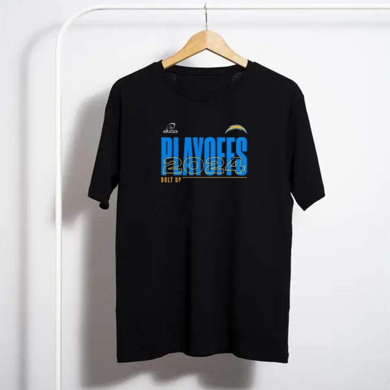 Los Angeles Chargers 2024 Playoffs Bolt Up Nfl Vs New England Patriots T Shirt T Shirt 1