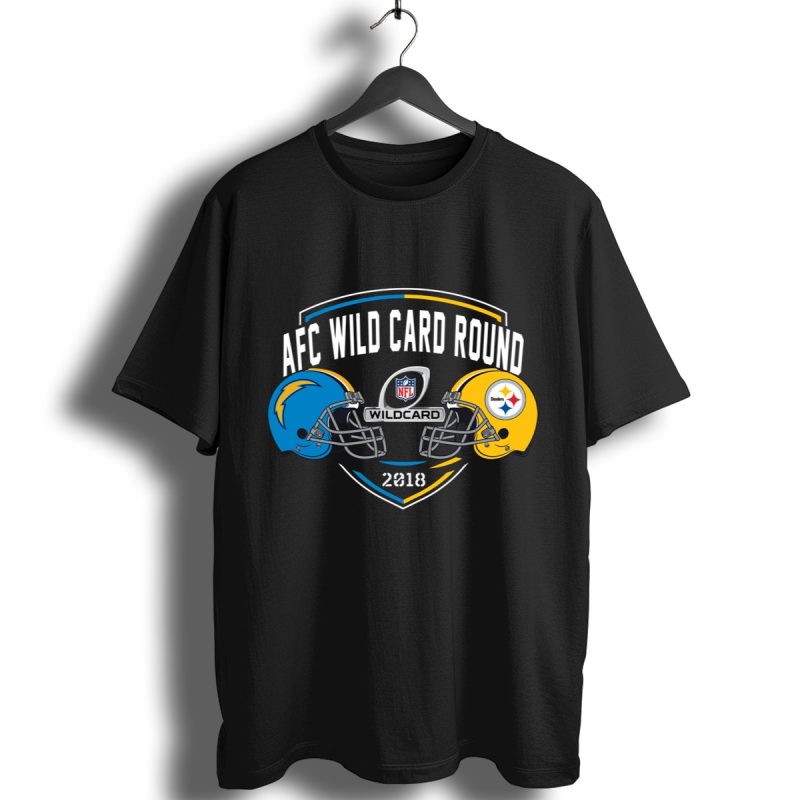 Los Angeles Chargers Fightings Pittsburgh Steelers 2018 Nfc Wild Card Round Shirt T Shirt 1