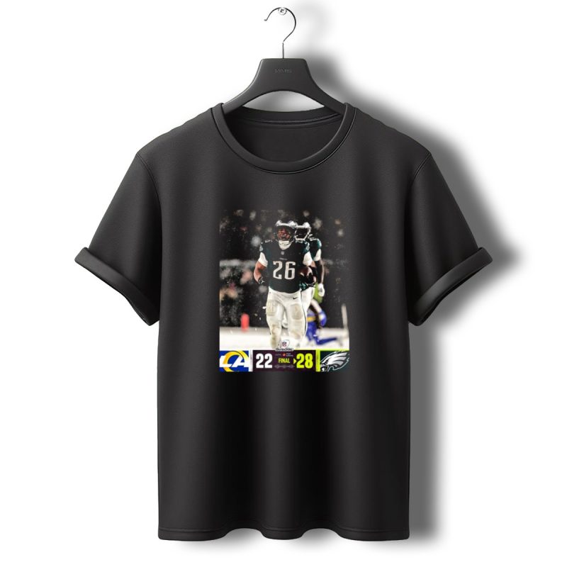 Los Angeles Rams Vs Philadelphia Eagles Final Score 22 28 Divisional Playoff T Shirt T Shirt 0 1