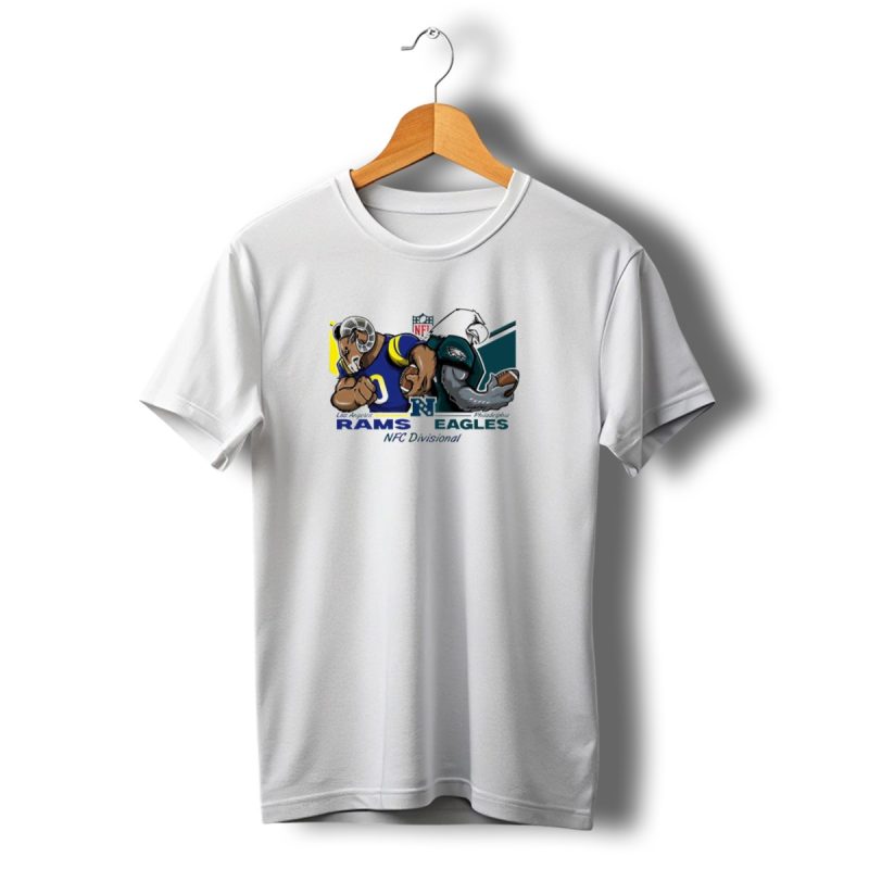 Los Angeles Rams Vs Philadelphia Eagles Nfc Divisional Matchup T Shirt T Shirt 1 1