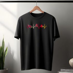 Love Arizona Cardinals And Diamondbacks Louisville Cardinals Heartbeat T-Shirt
