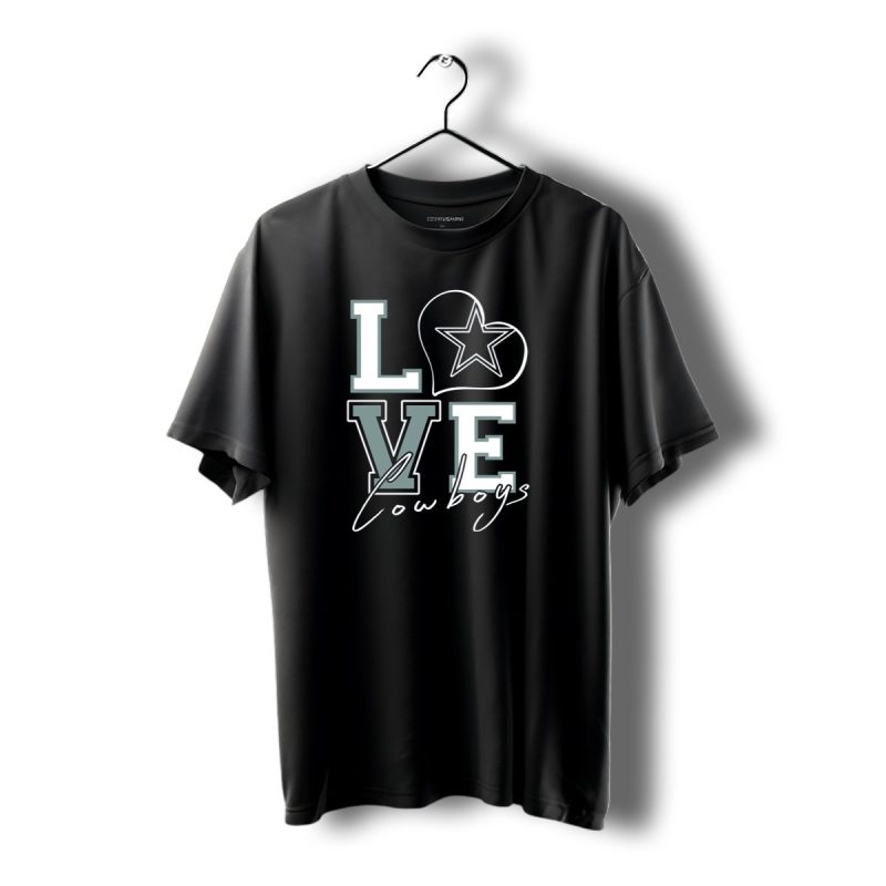 Love Cowboys Star Heart Dallas Cowboys T Shirt 1 T Shirt 1 1