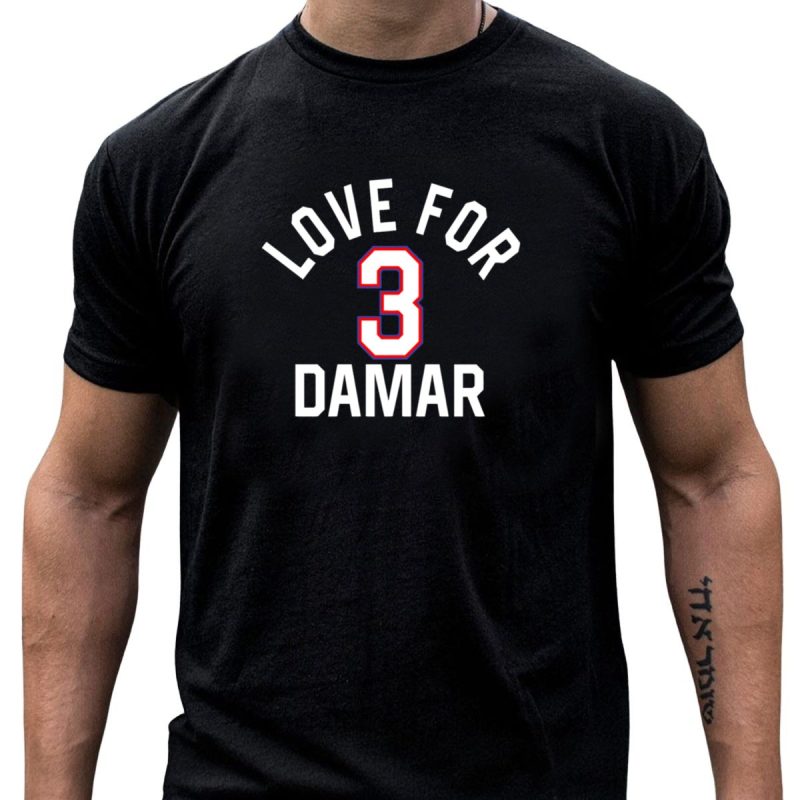 Love For 3 Damar Chiefs T Shirt T Shirt 1 1