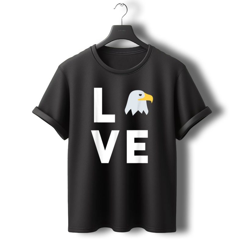 Love I Love Eagles Funny American Bald Eagle Lover T Shirt T Shirt 0 1