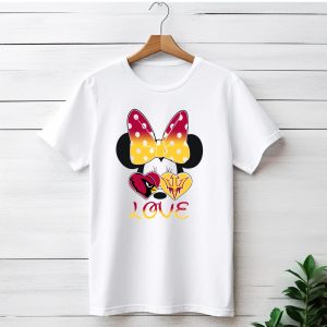 Love Minnie Arizona Cardinals Asu Sun Devils Hearts T-Shirt