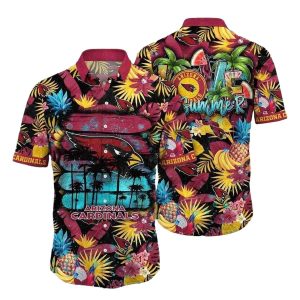 Love Summer Retro Surf Arizona Cardinals Hawaiian Shirt