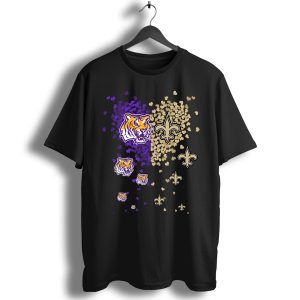 Lsu Tigers And New Orleans Saints Love T-Shirt