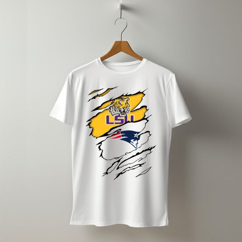 Lsu Tigers Patriots Crossover Claw Marks T Shirt T Shirt 1