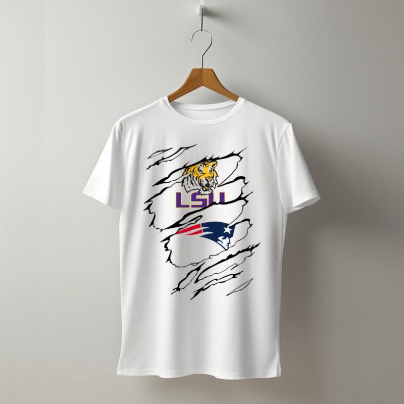 Lsu Tigers Patriots Scratch Claw Marks T Shirt T Shirt 1